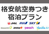 ANA・JAL往復航空券付き宿泊プラン